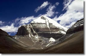 Mt. Kailash, Himalayas of Tibet. Courtesy of sacredsites.com